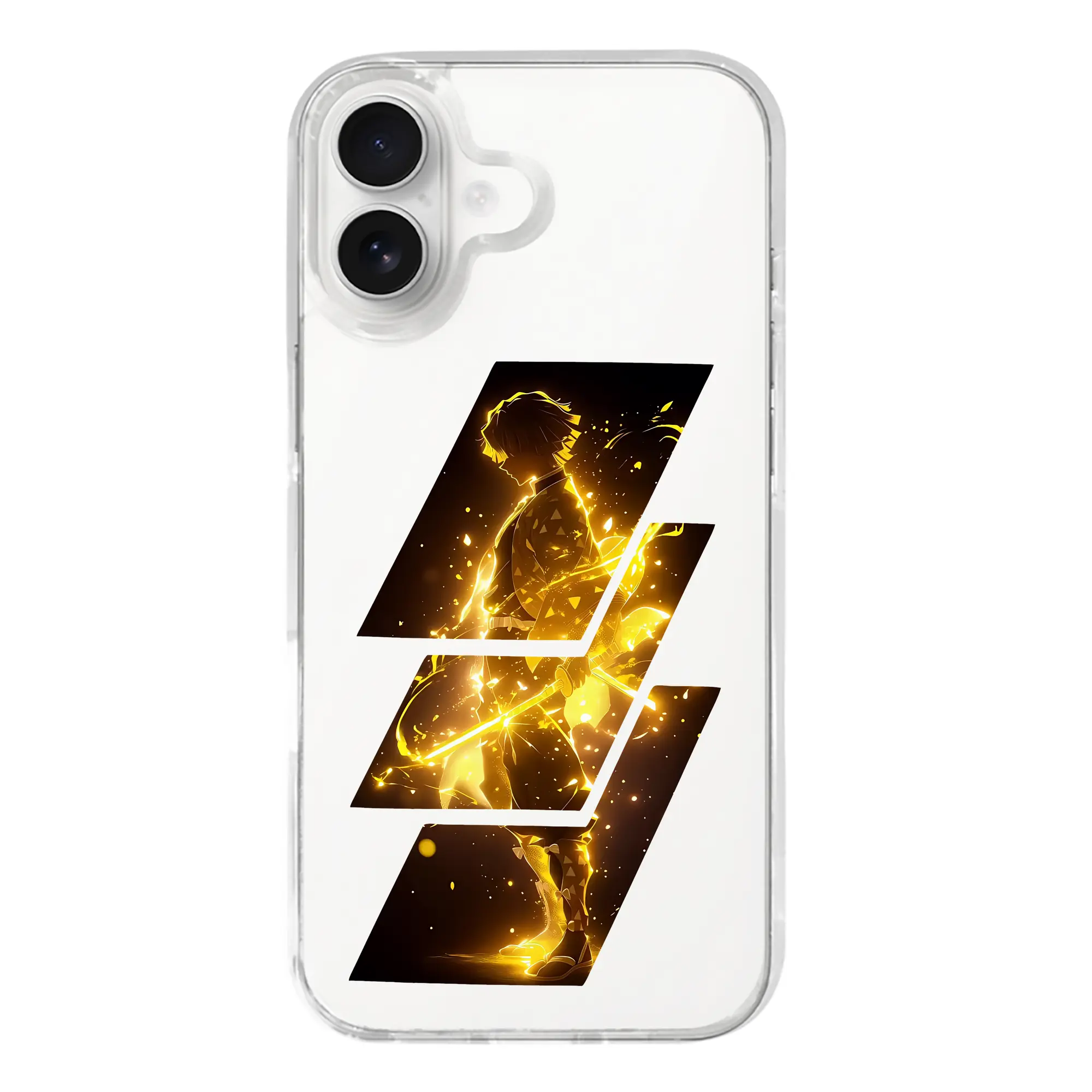 鬼滅の刃 グッズ,我妻 善逸 - iPhone 17シリーズ 透明スマホケース – 薄型・耐衝撃・精密フィット保護カバー